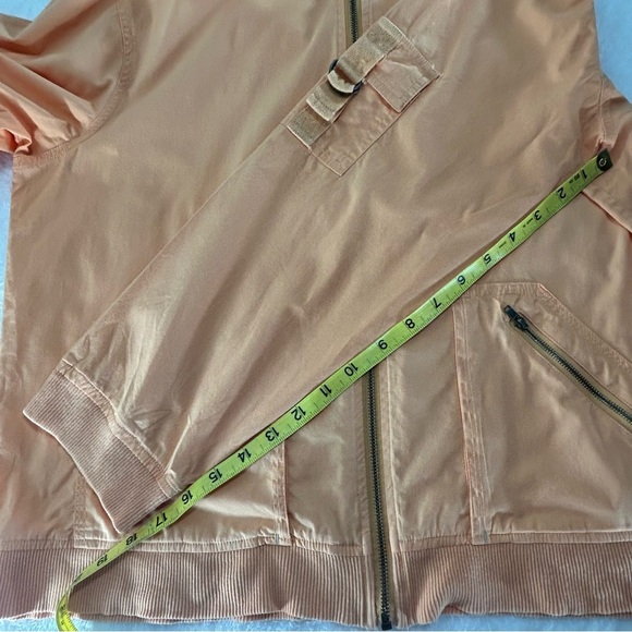 Coldwater Creek Apricot Hooded Zipper Fashionable Utility Jacket  Size L - Picture 8 of 9